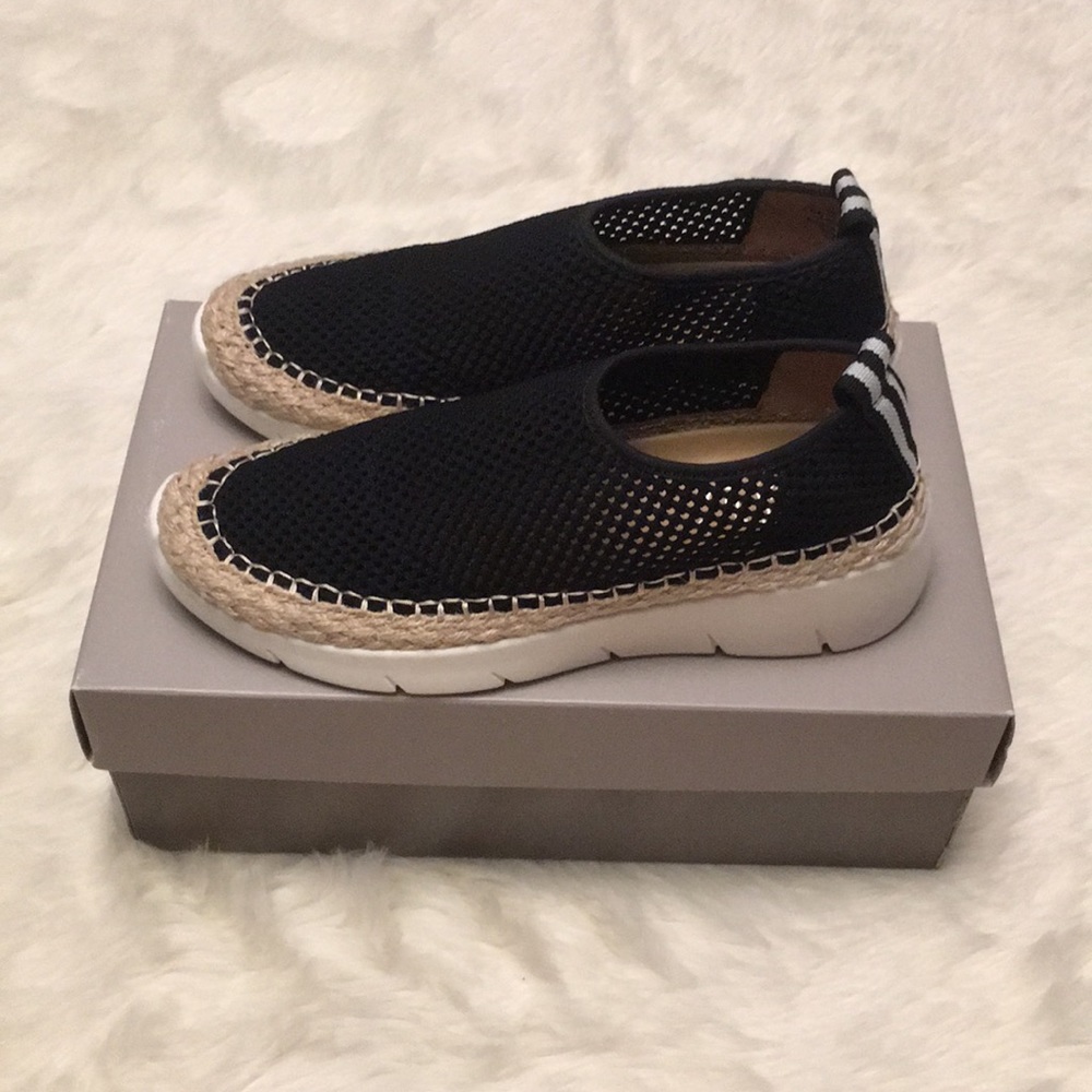 NIB Franco Sarto Pascha Black Mesh Slip On Black - Picture 4 of 7